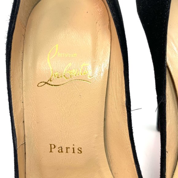 🌷❤️🔥FINAL SALE 🔥 NO OFFERS🌷💥Christian Louboutin Lady Peep 150 Heels 36 - Picture 3 of 6